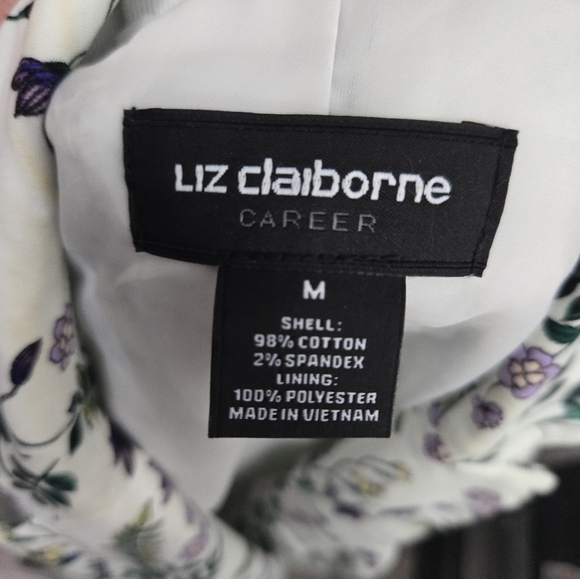 Liz Claiborne Career Floral Jacket  Sz M - Picture 5 of 10